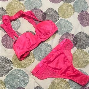 Fashion Nova Hot Pink Lingerie Set
